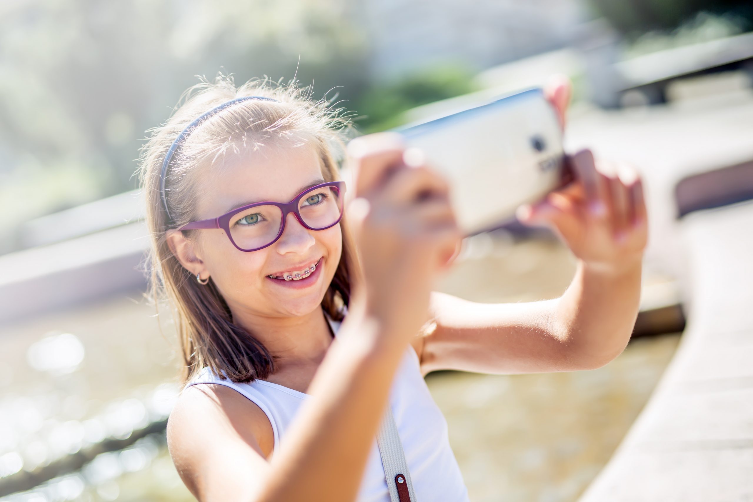 smiling selfie